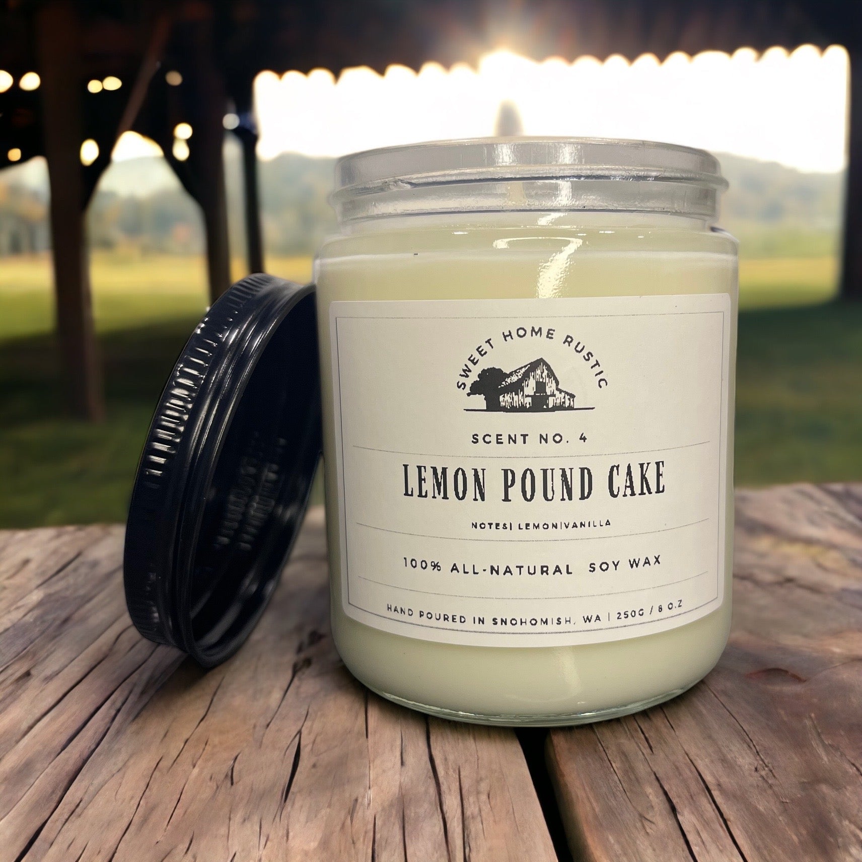 Lemon Pound Cake Candle Sweet Home Rustic
