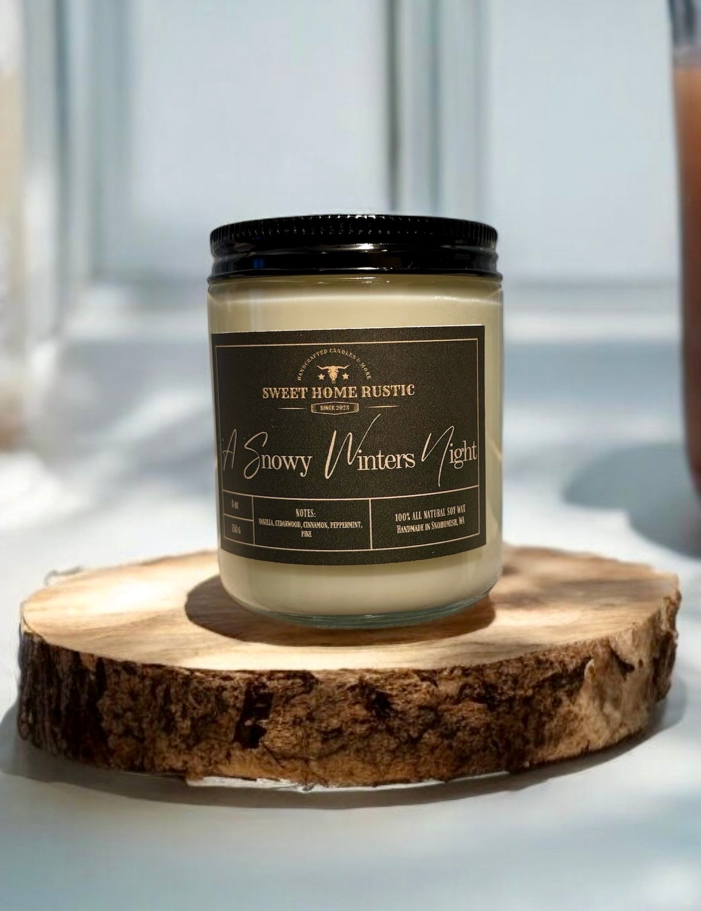 A Snowy Winters Night Candle