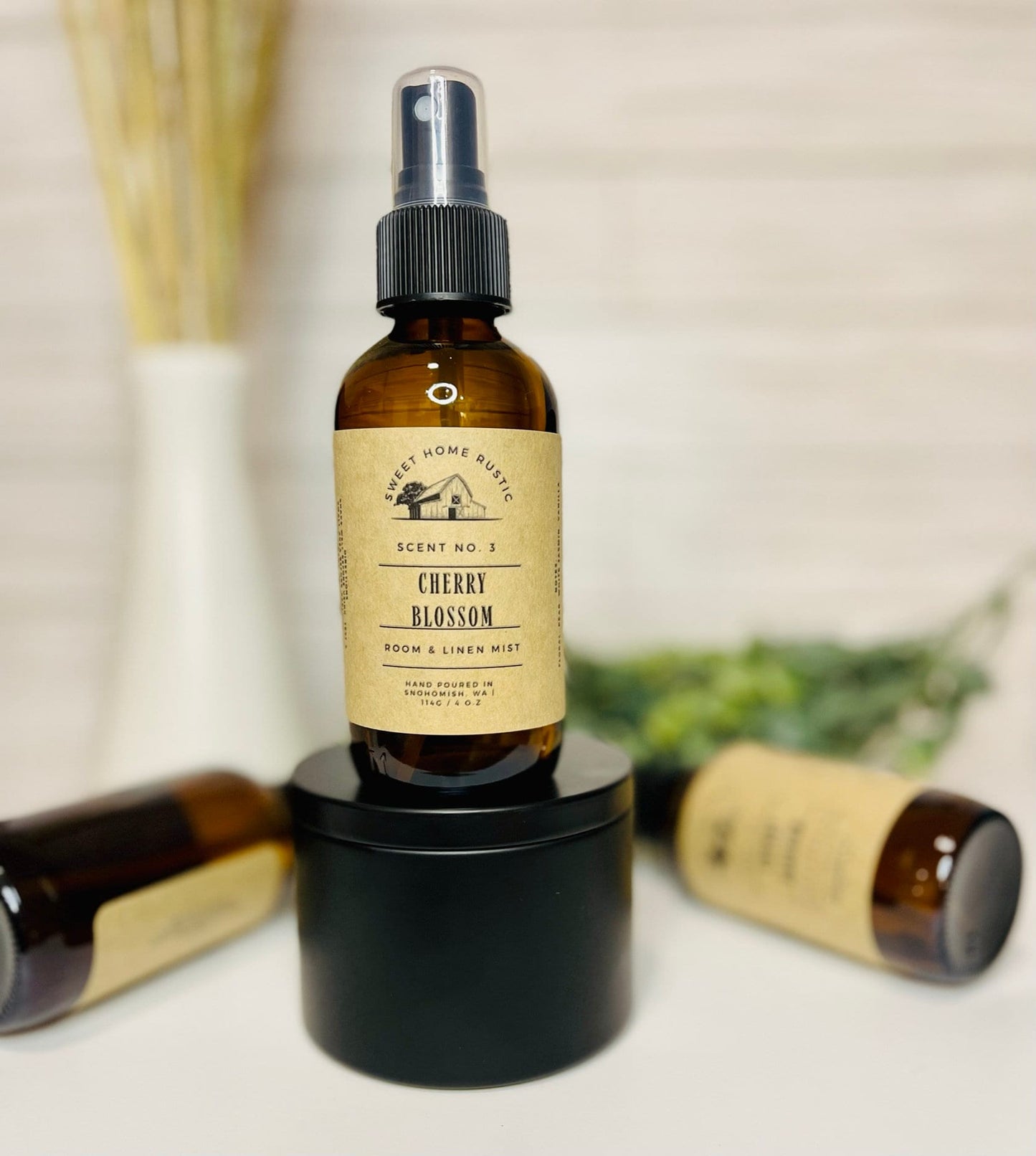Cherry Blossom Room Mist | 4 Oz. | Linen Mist | Phthalate Free | Home Fragrance