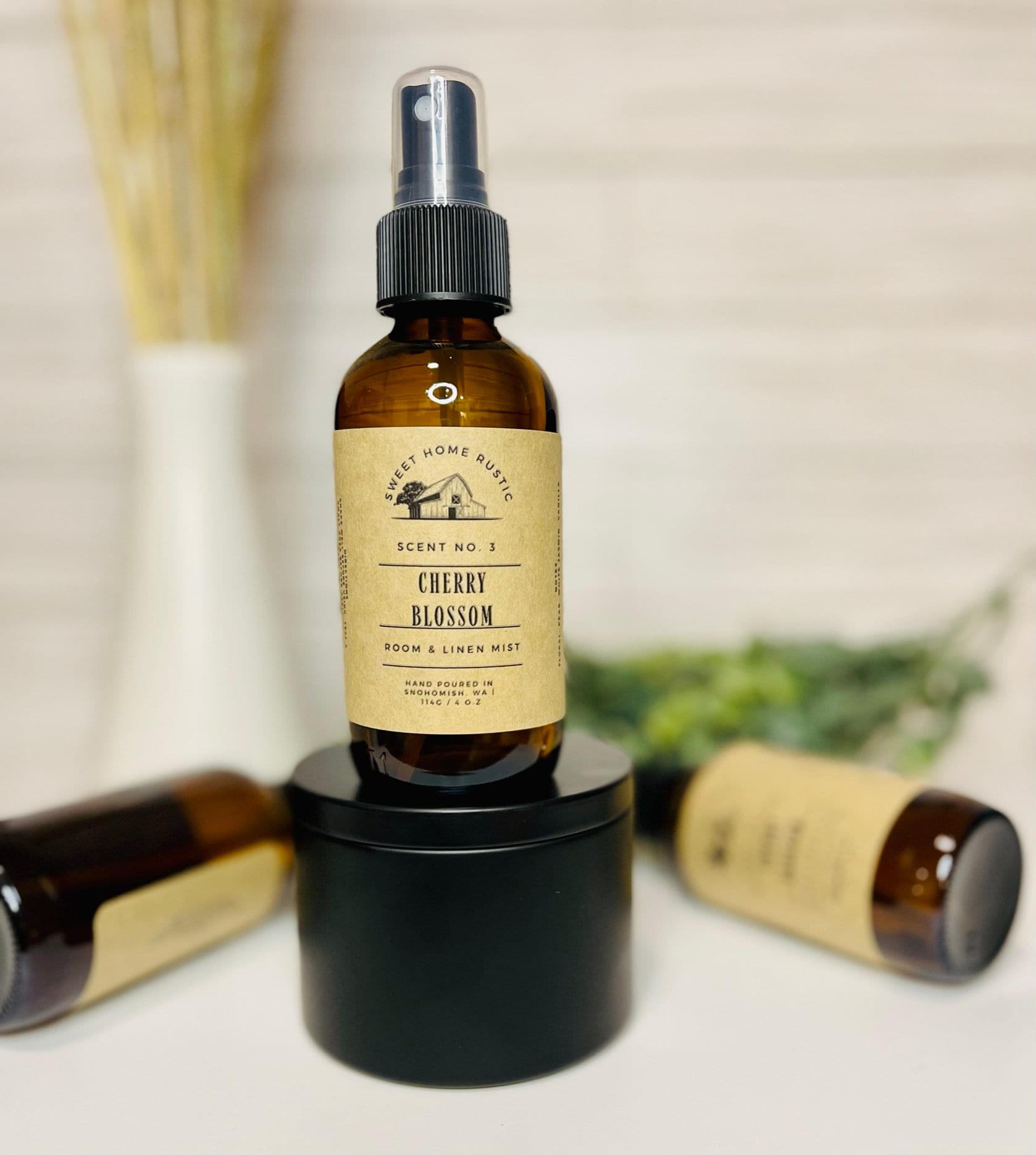 Cherry Blossom Room Mist | 4 Oz. | Linen Mist | Phthalate Free | Home Fragrance