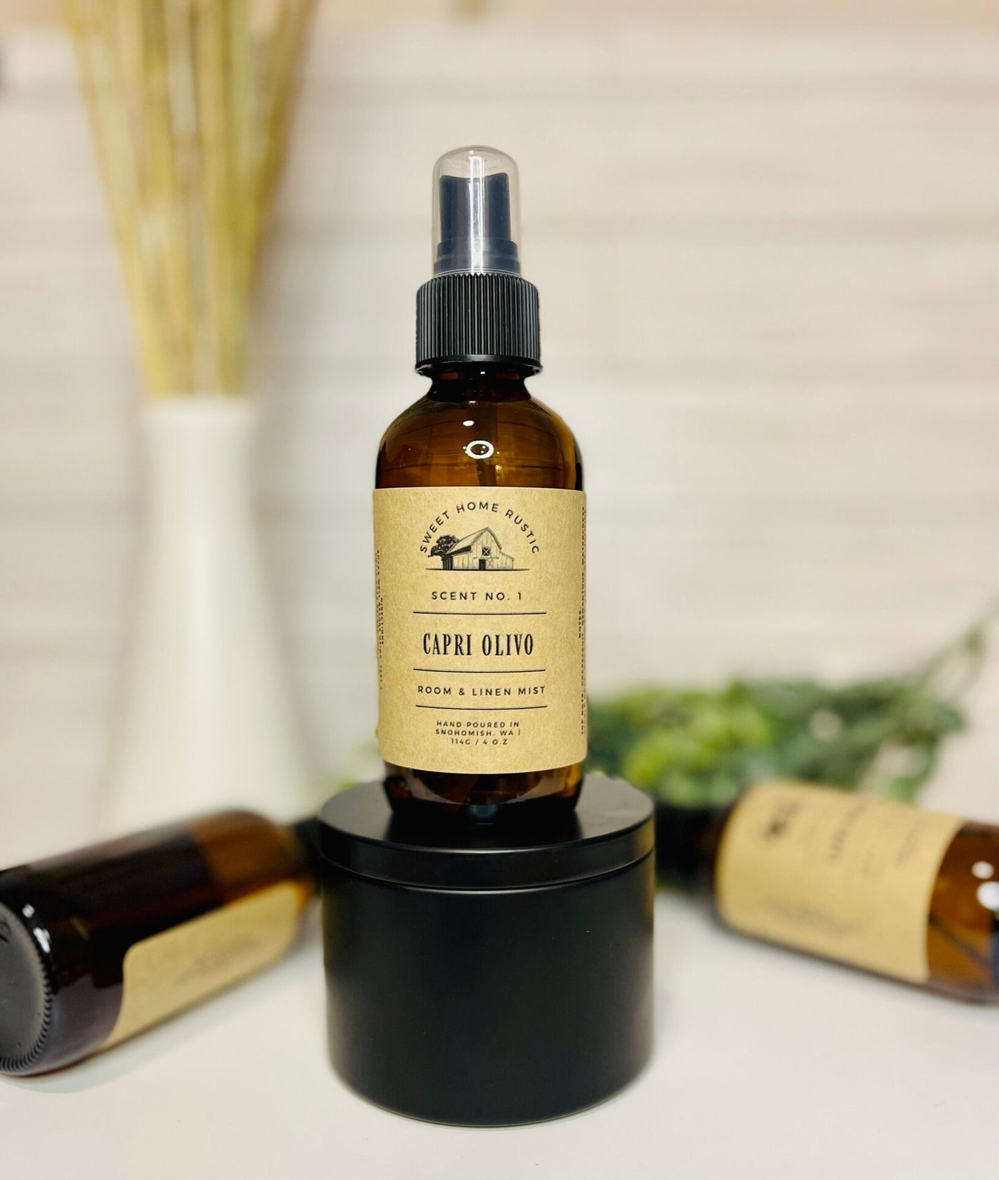 Capri Olivo Room Mist | 4 Oz. | Linen Mist | Phthalate Free | Home Fragrance