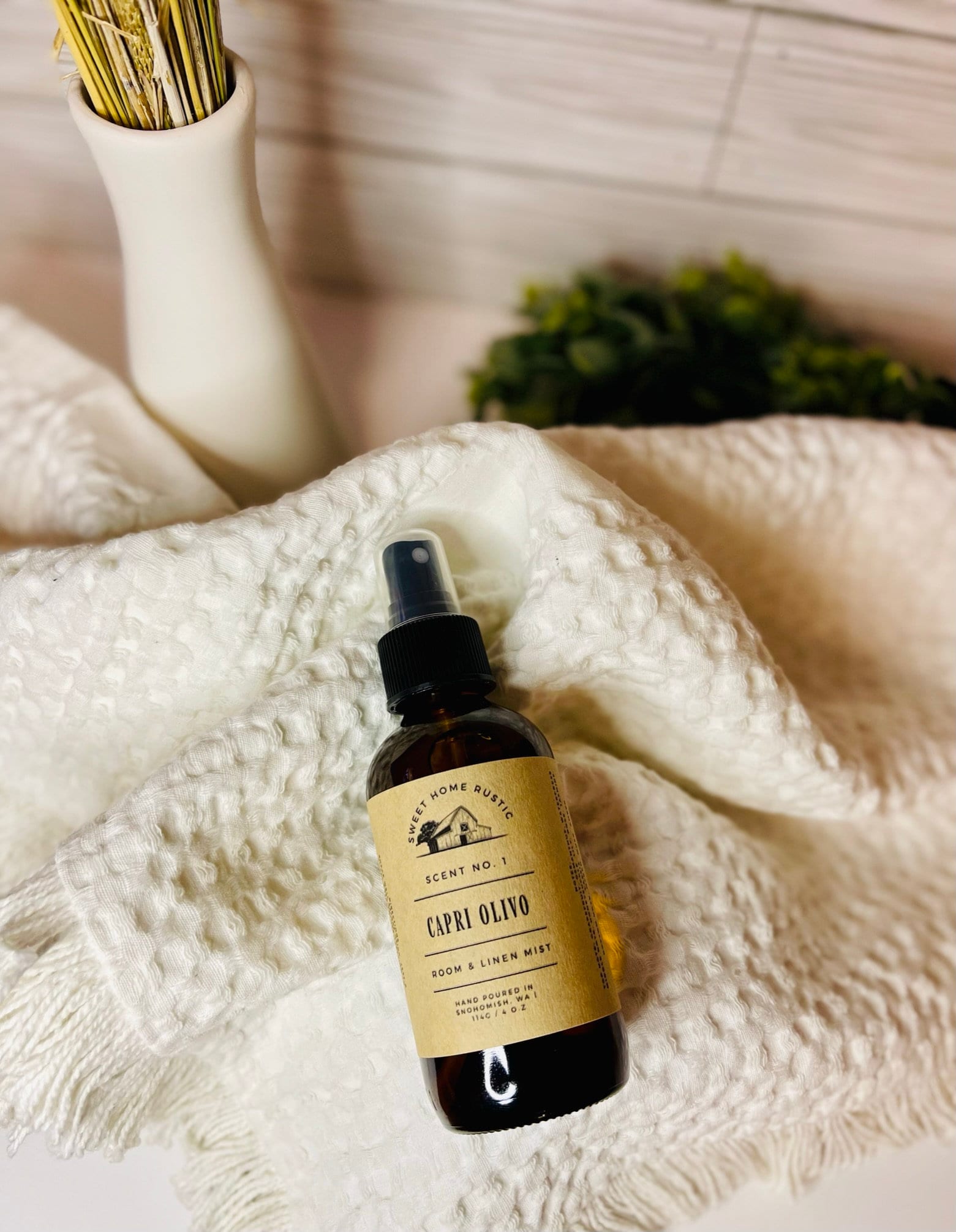Capri Olivo Room Mist | 4 Oz. | Linen Mist | Phthalate Free | Home Fragrance